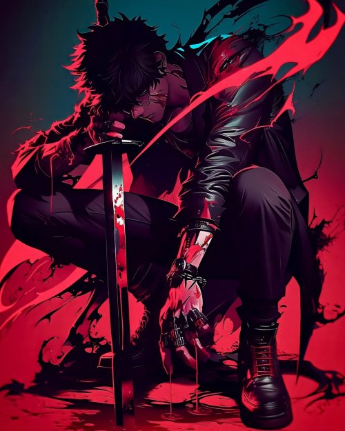 Bloody Anime Swordsman - Related OpersCraft wallpaper