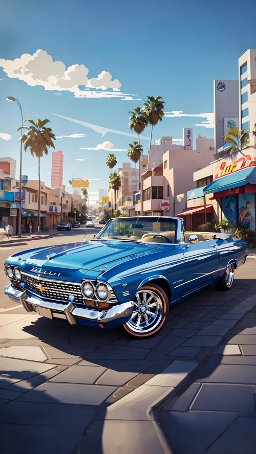 Blue Classic Convertible - Related StockWalls wallpaper