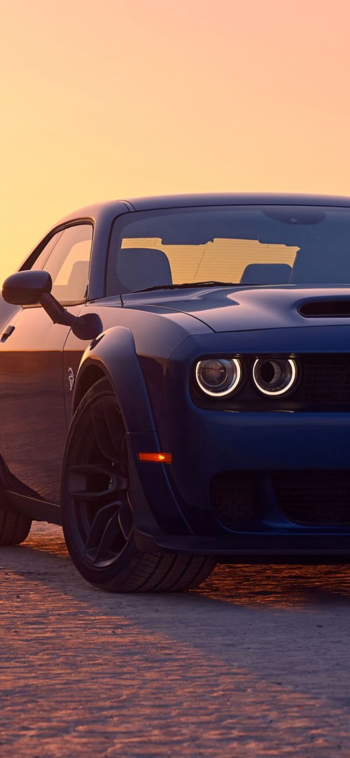 Blue_Dodge_Challenger_Sunset - Related StockWalls wallpaper