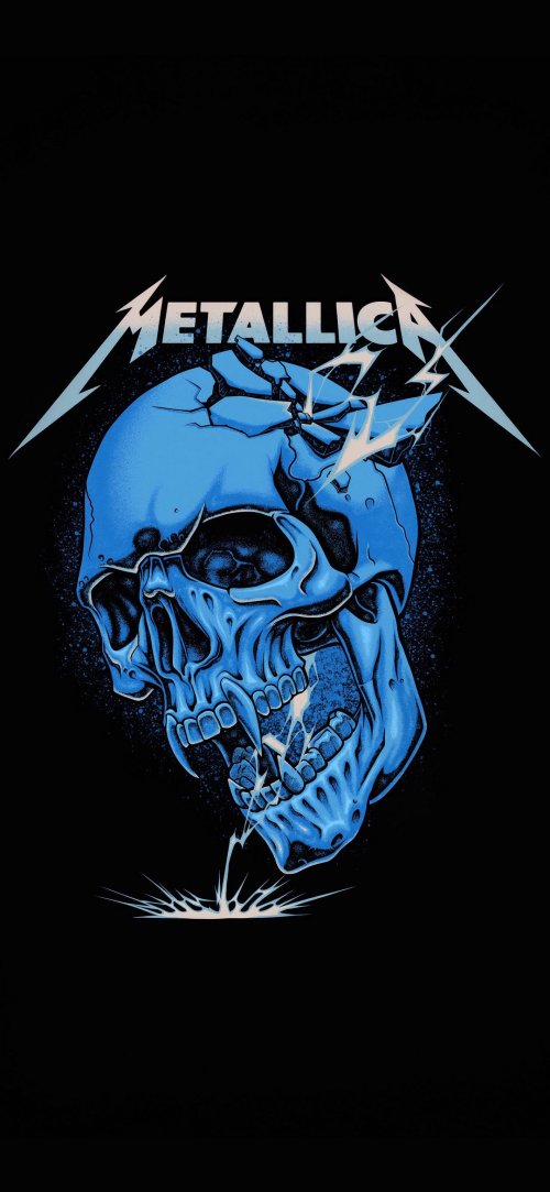 Blue Electric Skull