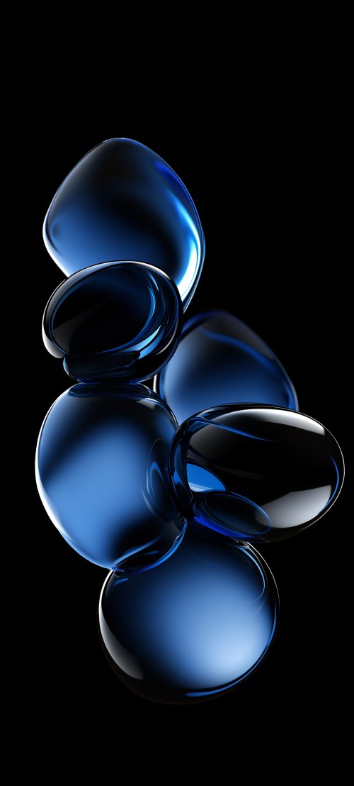 Blue Glass Orbs Stack - Related StockWalls wallpaper