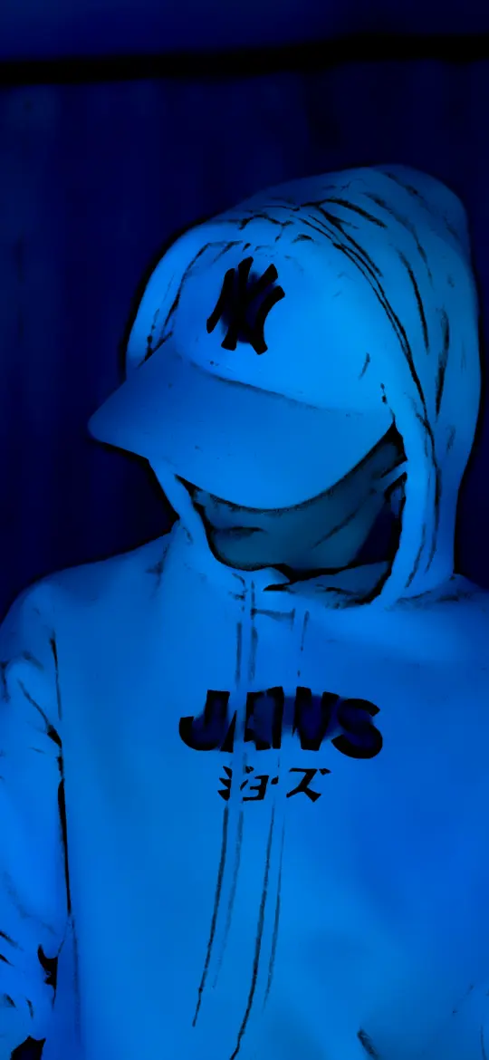 Blue Hoodie Portrait - Related OpersCraft wallpaper