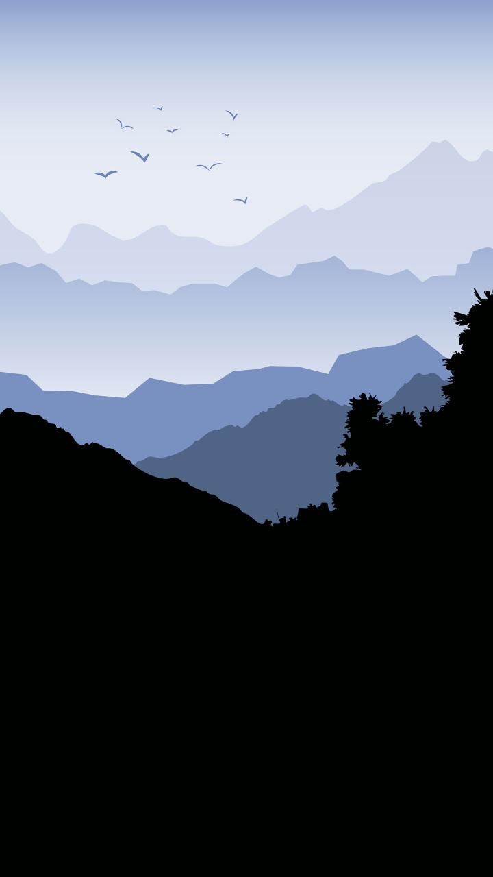 Blue Mountain Silhouette - Related OpersCraft wallpaper