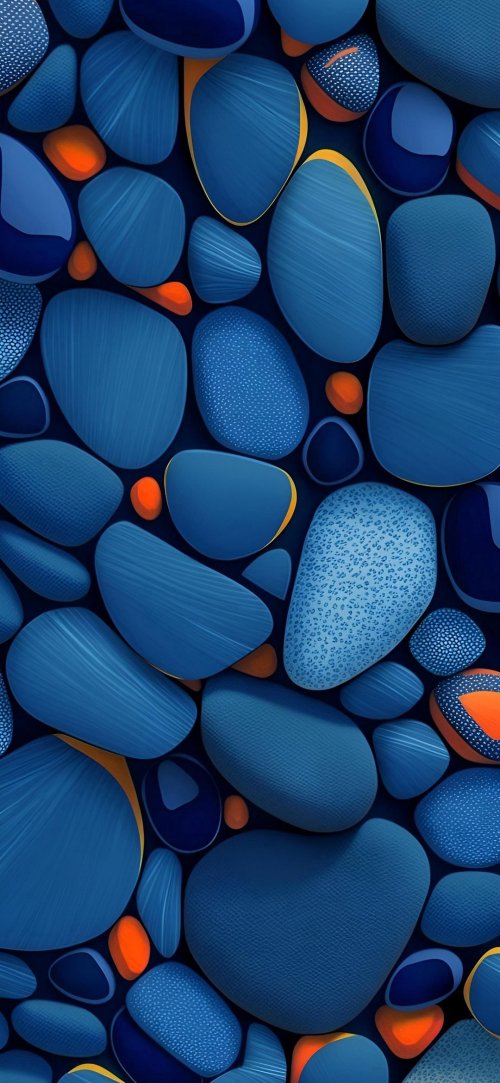 Blue Pebble Abstract - Related OpersCraft wallpaper
