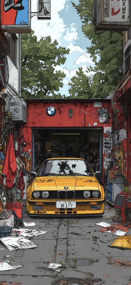BMW E30 Garage Scene - Related OpersCraft wallpaper