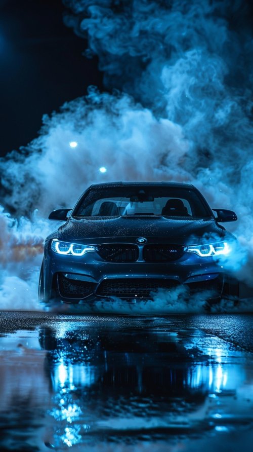 BMW M4 Blue Smoke - Related OpersCraft wallpaper