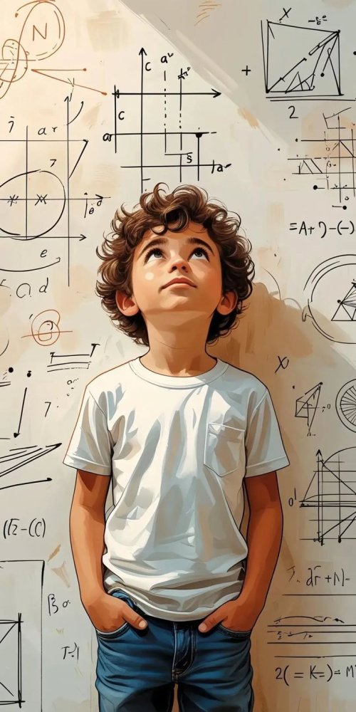 Boy and Math Equations - Related OpersCraft wallpaper