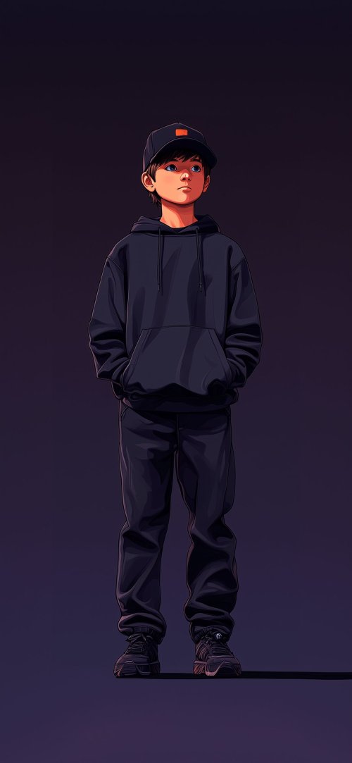 Boy in Hoodie