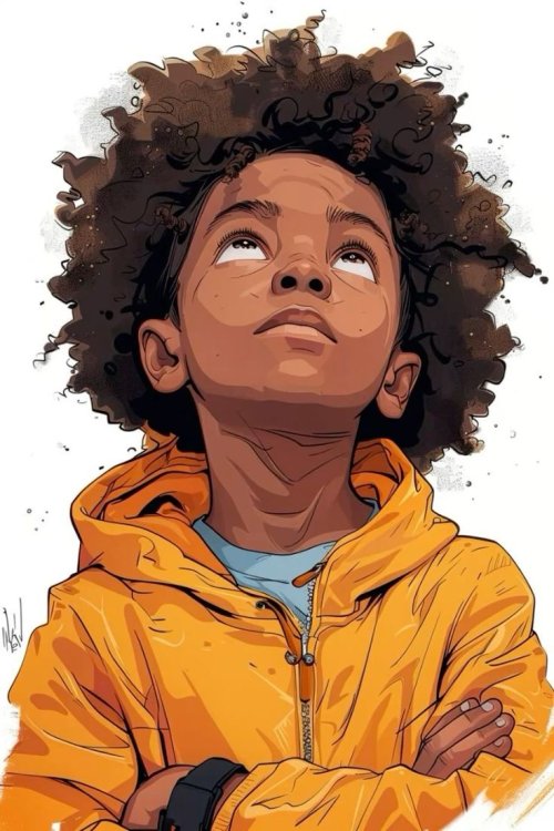 Boy Looking Upward Art - Related OpersCraft wallpaper