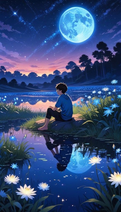 Boy Under Blue Moon