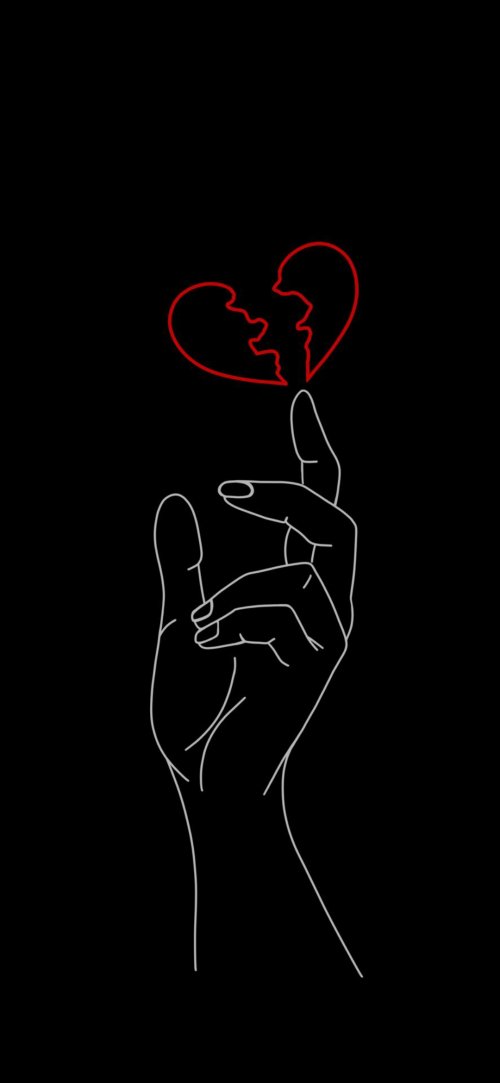 Broken Heart Silhouette