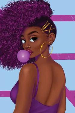 Bubblegum Girl Portrait - Related StockWalls wallpaper