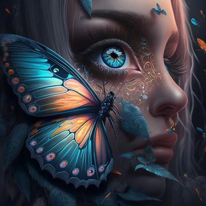 Butterfly Beauty Portrait - Related OpersCraft wallpaper