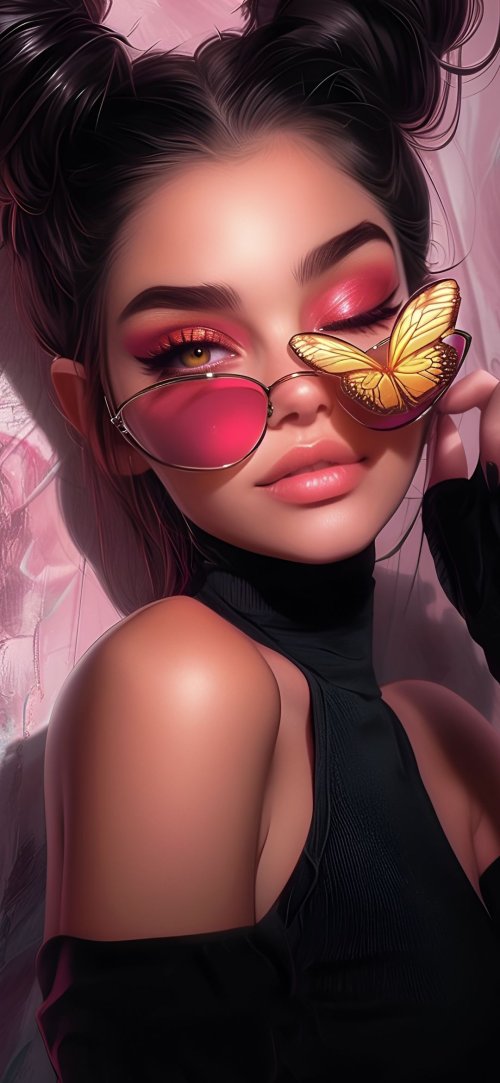 Butterfly Eyewear Portrait