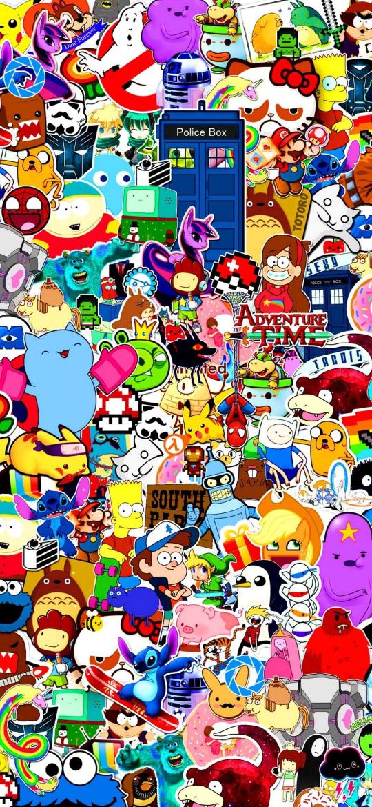 Cartoon Character Collage - Related OpersCraft wallpaper