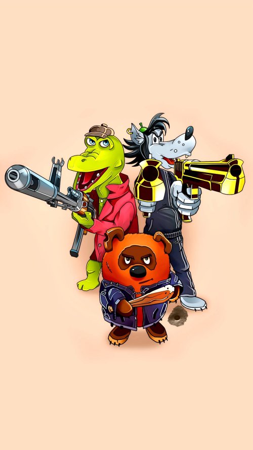 Cartoon Gangster Animals