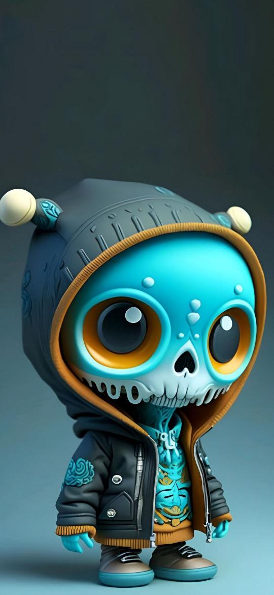 Cartoon Skull Character - cartoon Wallpaper