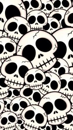 Cartoon Skull Pattern - Related OpersCraft wallpaper