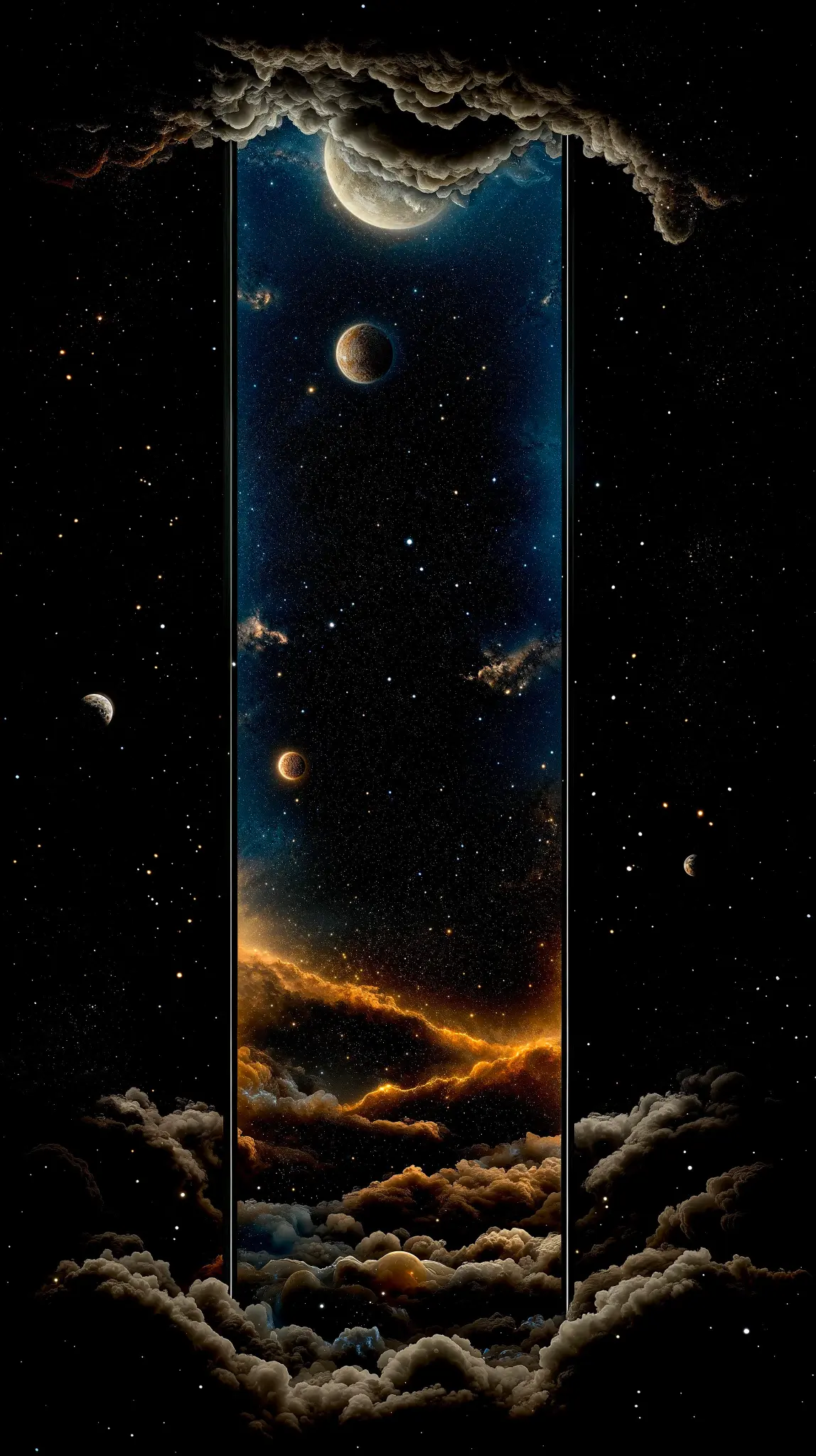 Celestial Clouds and Space - Related OpersCraft wallpaper