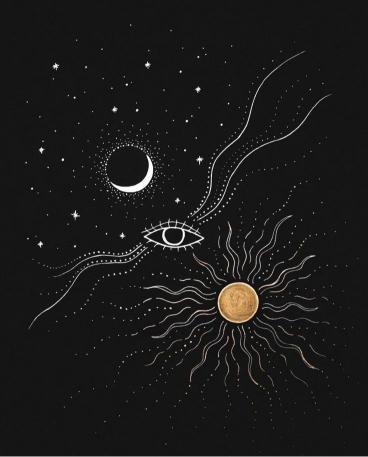Celestial Eye and Sun