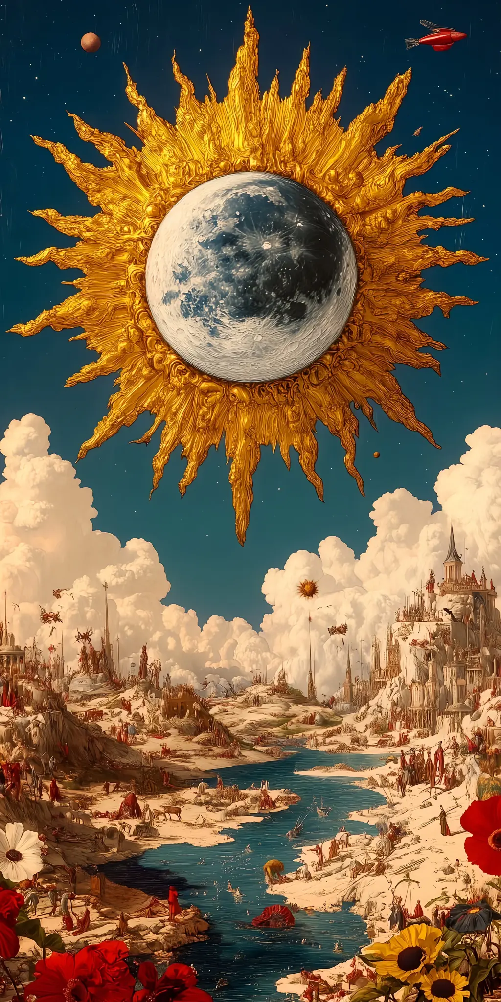 Celestial Golden Sunscape - Related StockWalls wallpaper