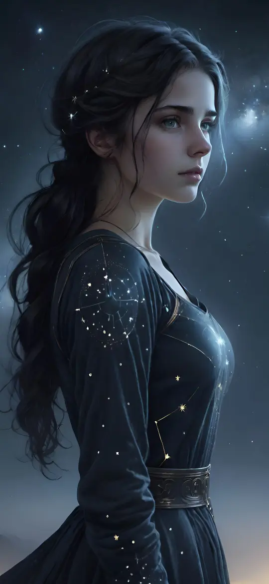 Celestial Maiden Portrait - Related Darkify wallpaper