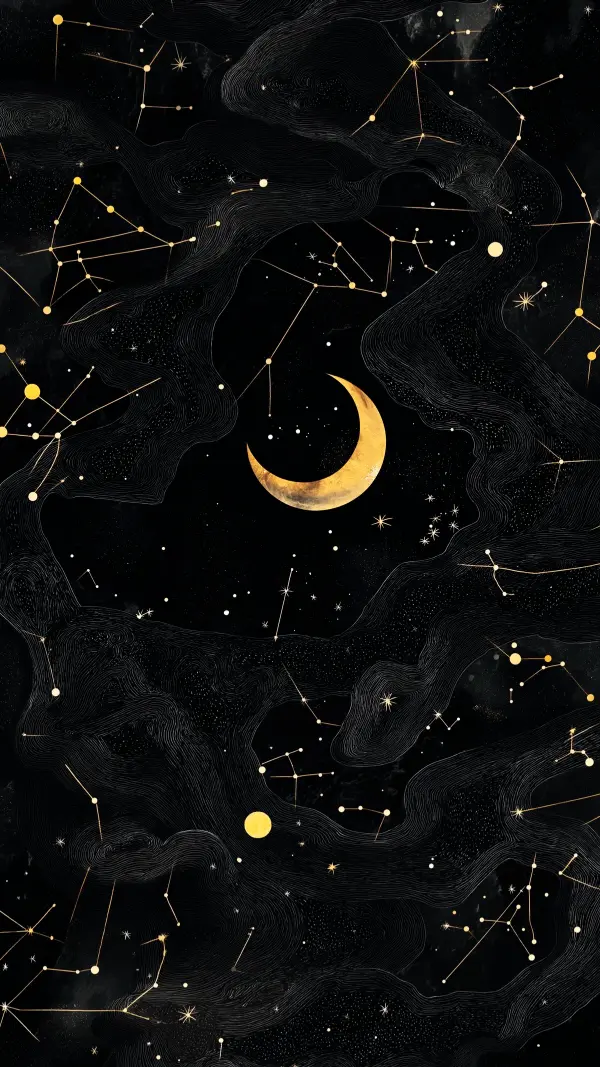 Celestial Moon Constellation