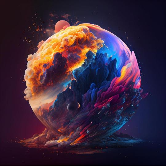 Celestial Sphere of Elements - abstract Wallpaper