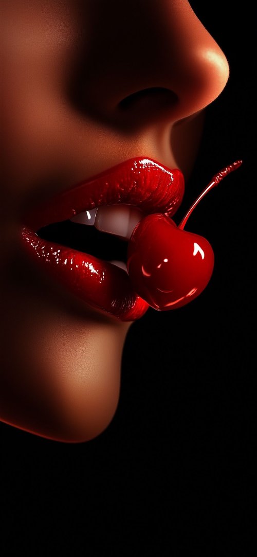 Cherry Red Lips - Related OpersCraft wallpaper