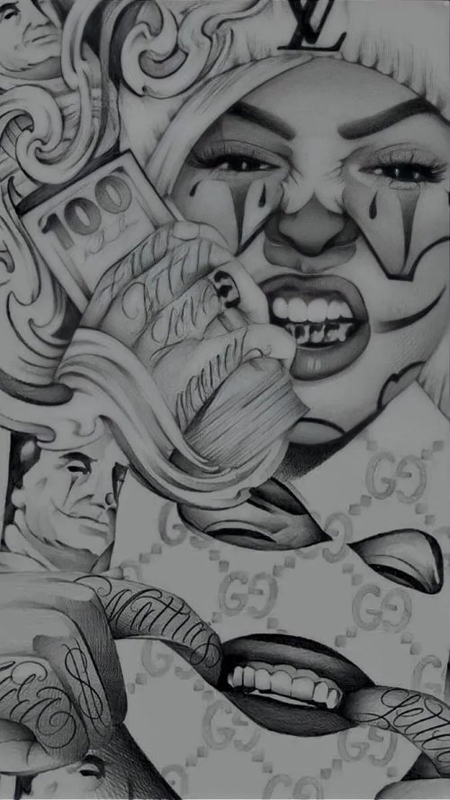 Chicano_Art_Money_and_Clowns - Related OpersCraft wallpaper