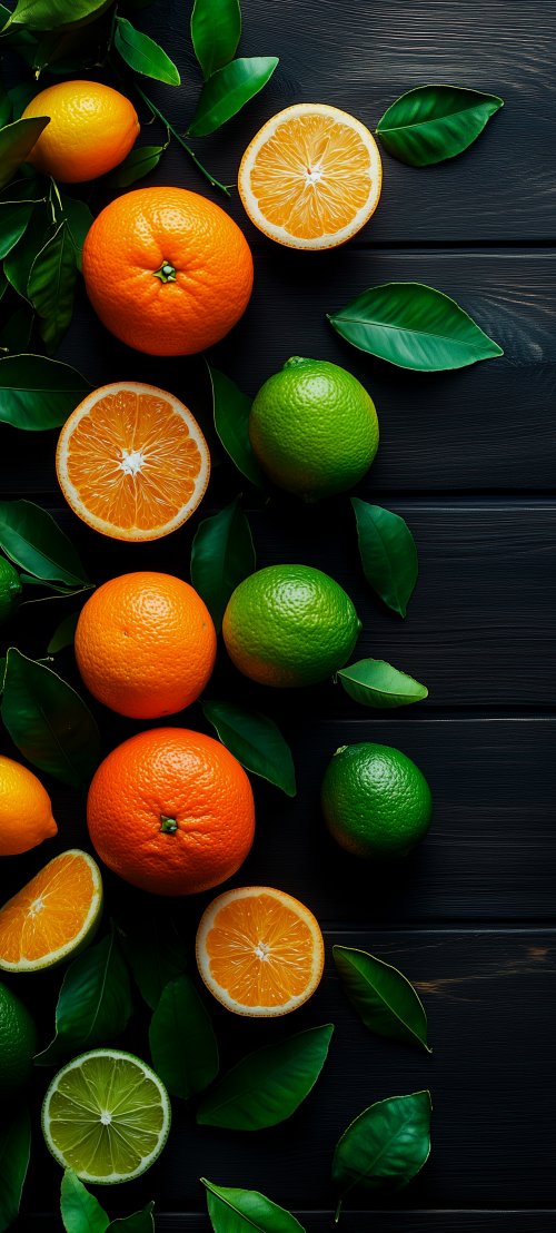 Citrus Fruits on Wood - food Wallpaper
