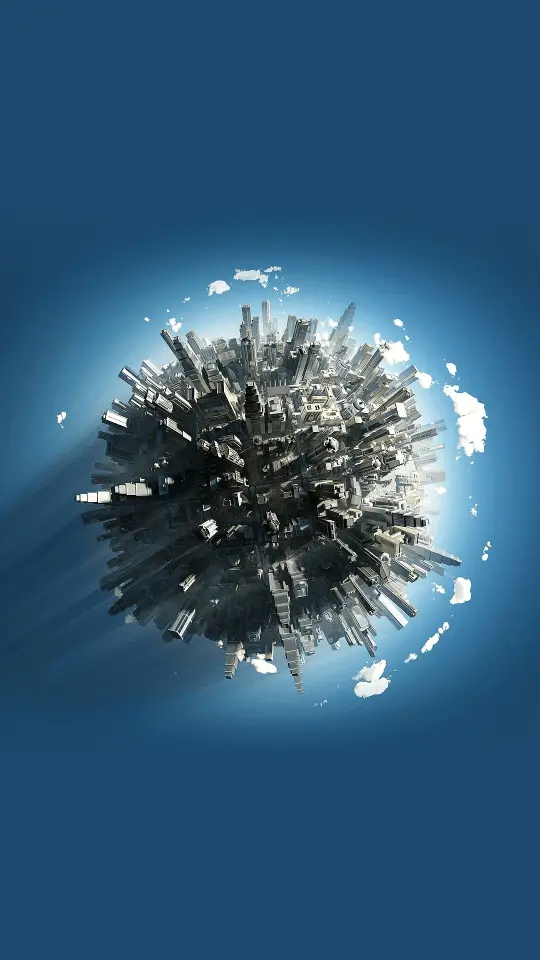 City Globe in the Sky - Related StockWalls wallpaper