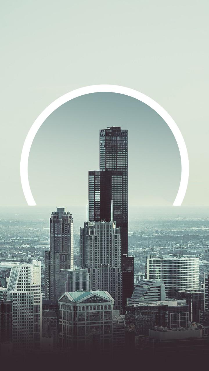Cityscape Geometric Abstraction - Related StockWalls wallpaper