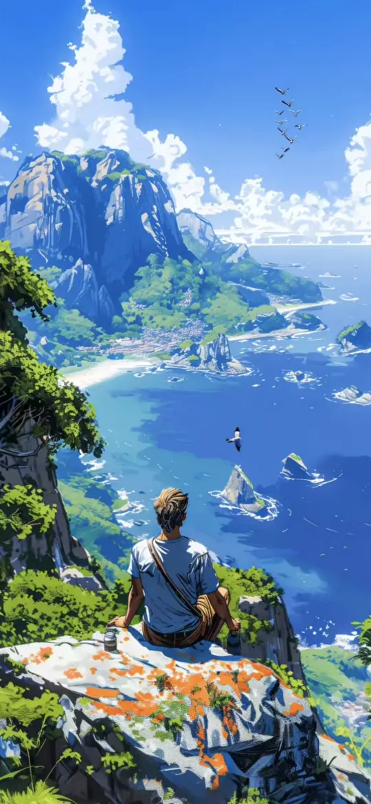 Cliffside Ocean View - Related OpersCraft wallpaper