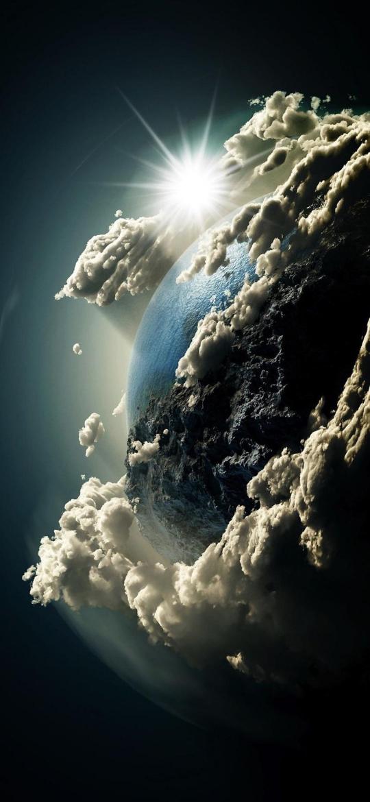 Cloudy Planet Shine - Related OpersCraft wallpaper
