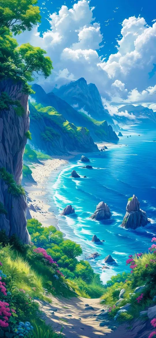Coastal Beach Paradise - Related OpersCraft wallpaper