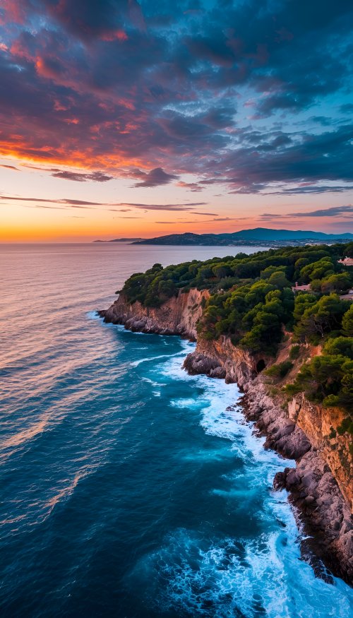 Coastal Sunset Cliff View - Related OpersCraft wallpaper