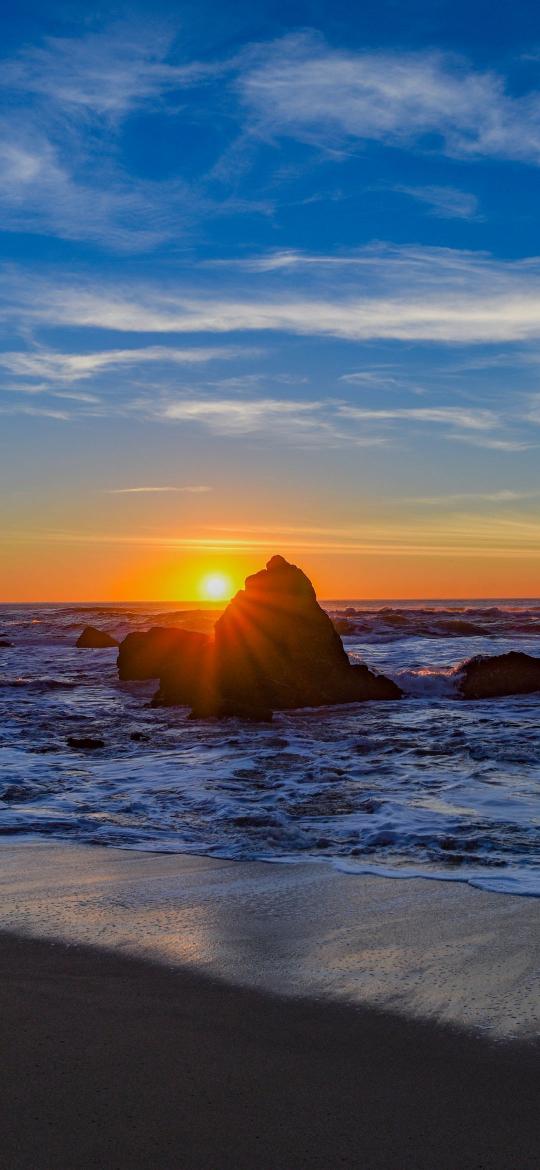 Coastal Sunset Silhouette - Related OpersCraft wallpaper