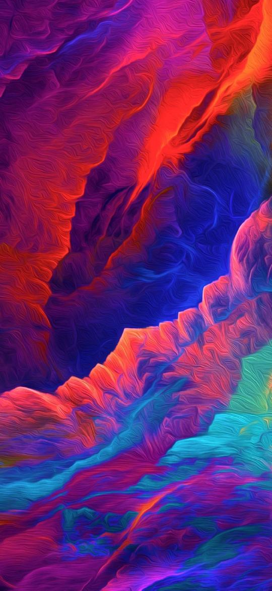 Colorful Abstract Mountainscape - Related StockWalls wallpaper