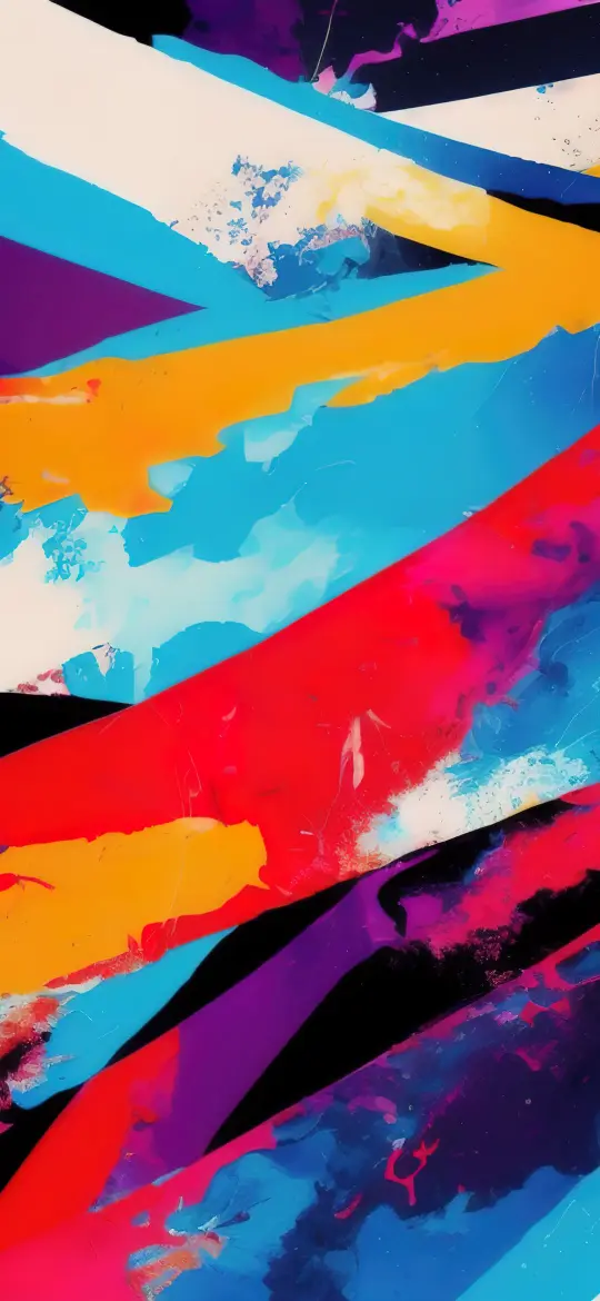 Colorful Abstract Paint Strokes - Related StockWalls wallpaper