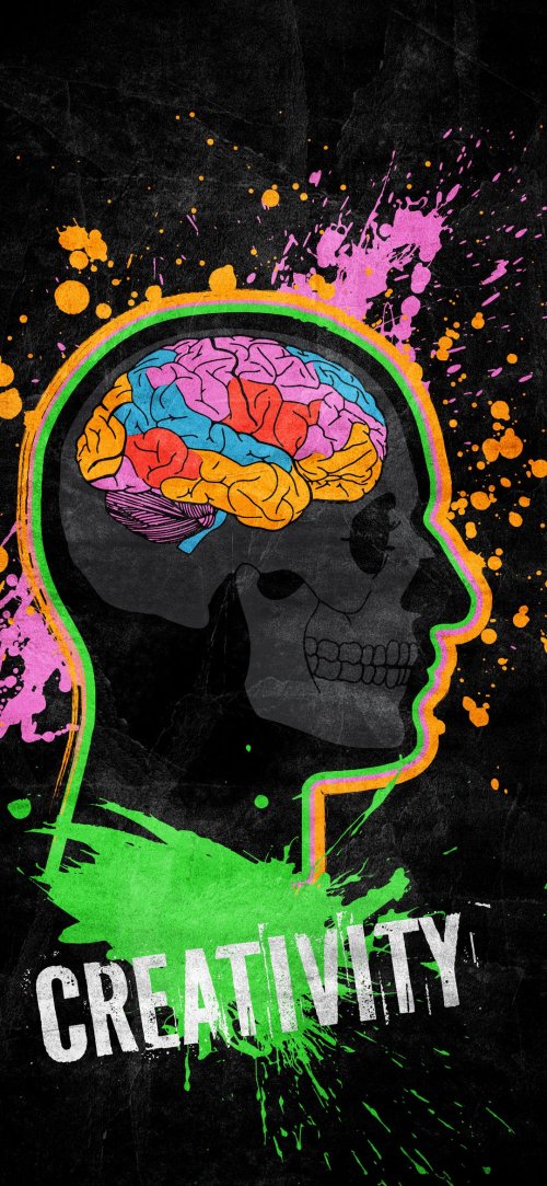Colorful Brain Silhouette - Related OpersCraft wallpaper