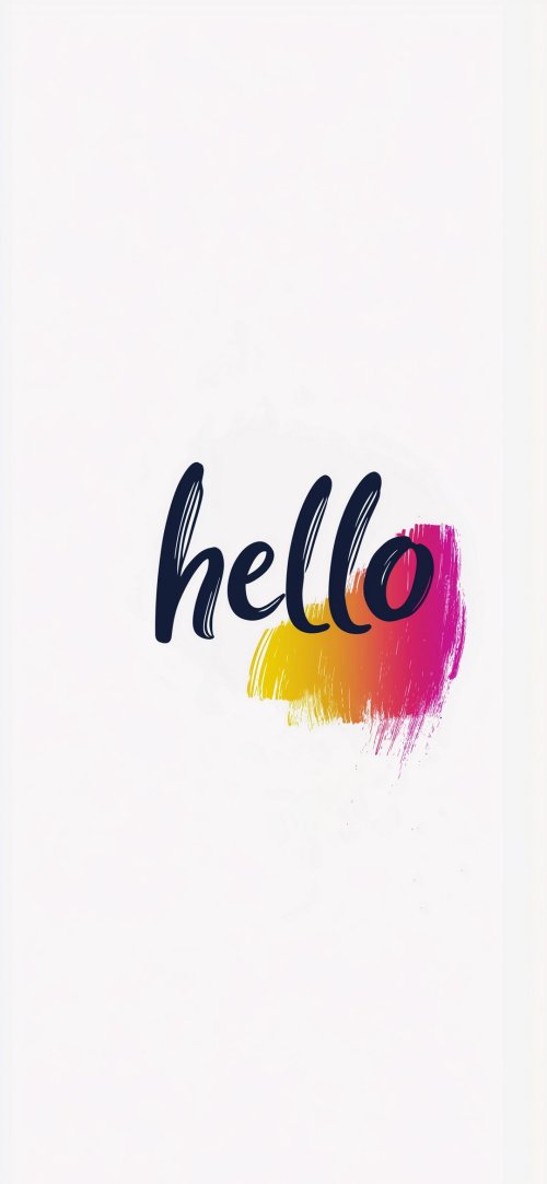 Colorful Hello Brushstroke - Related OpersCraft wallpaper