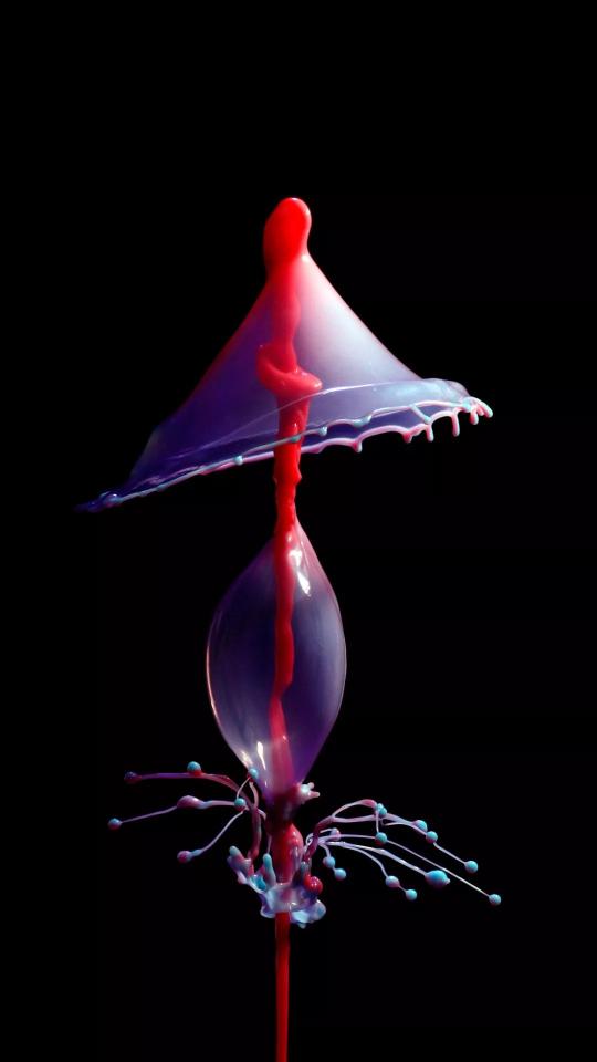 Colorful Liquid Collision Art - Related OpersCraft wallpaper