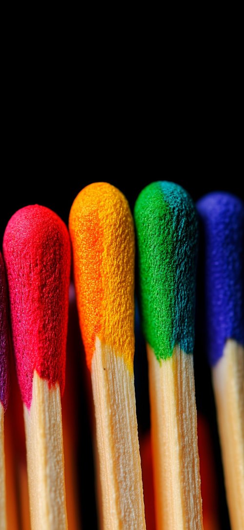 Colorful Matchstick Tips