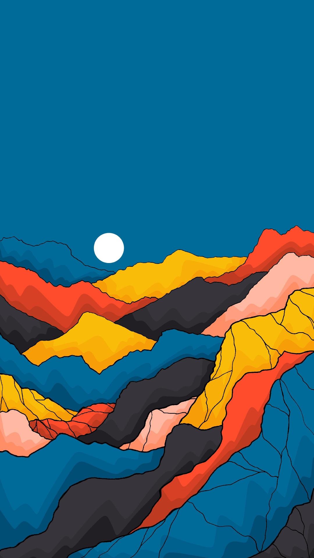 Colorful Mountain Landscape - Related OpersCraft wallpaper