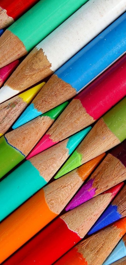 Colorful Pencil Tip Pattern - Related OpersCraft wallpaper