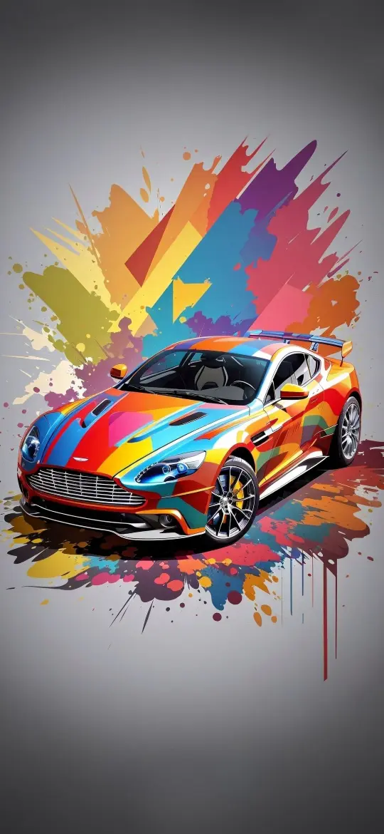 Colorful Sports Car Splash - Related OpersCraft wallpaper