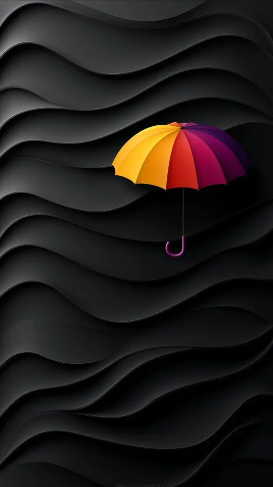Colorful Umbrella on Black - Related OpersCraft wallpaper