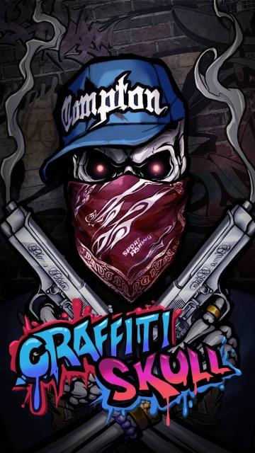 Compton Skull Graffiti Art - Related OpersCraft wallpaper