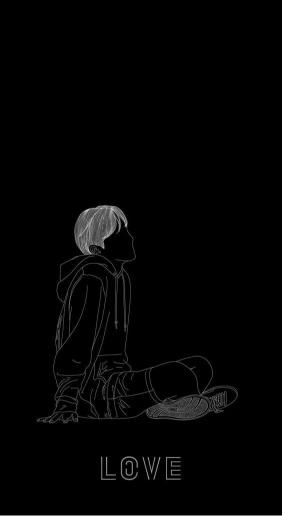 Contemplative Line Art Portrait - Related Tablet wallpaper